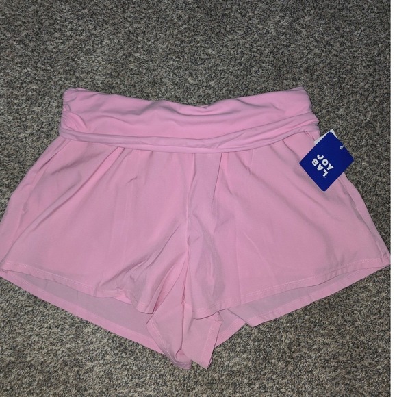 JoyLab Pants - JoyLab Women Mid-Rise Shorts Lilac Pink Built-In Liner Athletic Medium NWT